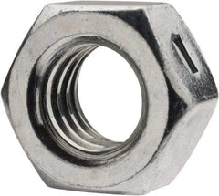 Value Collection - 7/16-14 UNC Grade 2 Two Way Lock Nut with Distorted Thread - 11/16" Width Across Flats, 3/8" High, Zinc-Plated Finish - Benchmark Tooling