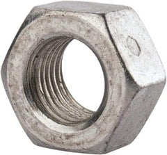 Value Collection - 7/16-20 UNF Grade 2 Two Way Lock Nut with Distorted Thread - 11/16" Width Across Flats, 3/8" High, Zinc-Plated Finish - Benchmark Tooling