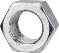 Value Collection - 7/8-14 UNF Grade 2 Two Way Lock Nut with Distorted Thread - 1-5/16" Width Across Flats, 3/4" High, Zinc-Plated Finish - Benchmark Tooling