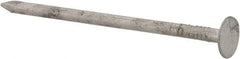 Value Collection - 11 Gauge, 2-1/2" OAL Roofing Nails - Ring Shank, Grade 2 Steel, Galvanized Finish - Benchmark Tooling