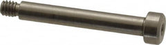Made in USA - 3/16" Shoulder Diam x 1-1/4" Shoulder Length, #8-32 UNC, Hex Socket Precision Shoulder Screw - 303 Stainless Steel, Uncoated, 5/32" Head Height x 5/16" Head Diam - Benchmark Tooling