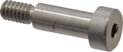 Made in USA - 5/16" Shoulder Diam x 3/4" Shoulder Length, 1/4-20 UNC, Hex Socket Precision Shoulder Screw - 303, 18-8 Stainless Steel, Uncoated, 7/32" Head Height x 1/2" Head Diam - Benchmark Tooling