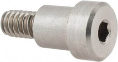 Made in USA - 3/8" Shoulder Diam x 3/8" Shoulder Length, 1/4-20 UNC, Hex Socket Precision Shoulder Screw - 303 Stainless Steel, Uncoated, 7/32" Head Height x 1/2" Head Diam - Benchmark Tooling