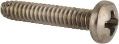 Value Collection - #6-32 UNC Thread, 3/4" Length Under Head, #2 Phillips Drive Stainless Steel Thread Cutting Screw - Pan Head, Grade 410, Point Type F - Benchmark Tooling