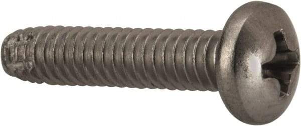 Value Collection - #8-32 UNC Thread, 3/4" Length Under Head, #2 Phillips Drive Stainless Steel Thread Cutting Screw - Pan Head, Grade 410, Point Type F - Benchmark Tooling