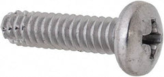 Value Collection - #10-24 UNC Thread, 3/4" Length Under Head, #2 Phillips Drive Stainless Steel Thread Cutting Screw - Pan Head, Grade 410, Point Type F - Benchmark Tooling