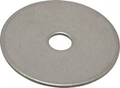 Value Collection - 1/4" Screw, Grade 18-8 Stainless Steel Fender Flat Washer - 9/32" ID x 1-1/2" OD, 0.06" Thick - Benchmark Tooling