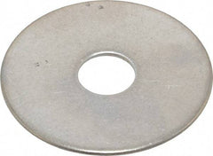 Value Collection - 1/2" Screw, Grade 18-8 Stainless Steel Fender Flat Washer - 17/32" ID x 2" OD, 0.06" Thick - Benchmark Tooling