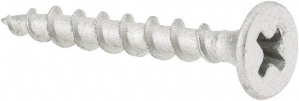 Value Collection - #6 Bugle Head, Phillips Steel Deck Screw - 1-1/4" OAL, Galvanized, Grade 2 - Benchmark Tooling