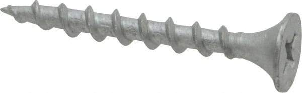 Value Collection - #6 Bugle Head, Phillips Steel Deck Screw - 1-1/4" OAL, Galvanized, Grade 2 - Benchmark Tooling