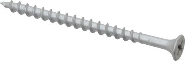 Value Collection - #8 Bugle Head, Phillips Steel Deck Screw - 2-1/2" OAL, Galvanized, Grade 2 - Benchmark Tooling