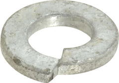 Value Collection - 1/4", 0.255" ID, 0.062" Thick Split Lock Washer - Steel, Hot Dipped Galvanized Finish, 0.255" Min ID, 0.26" Max ID, 0.487" Min OD, 0.489" Max OD - Benchmark Tooling