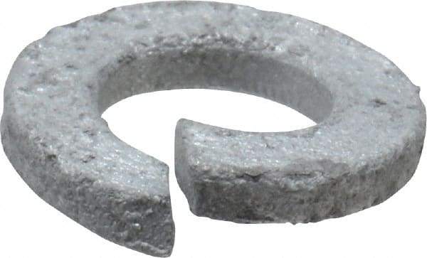 Value Collection - 5/16", 0.318" ID, 0.078" Thick Split Lock Washer - Steel, Hot Dipped Galvanized Finish, 0.318" Min ID, 0.322" Max ID, 0.583" Min OD, 0.586" Max OD - Benchmark Tooling