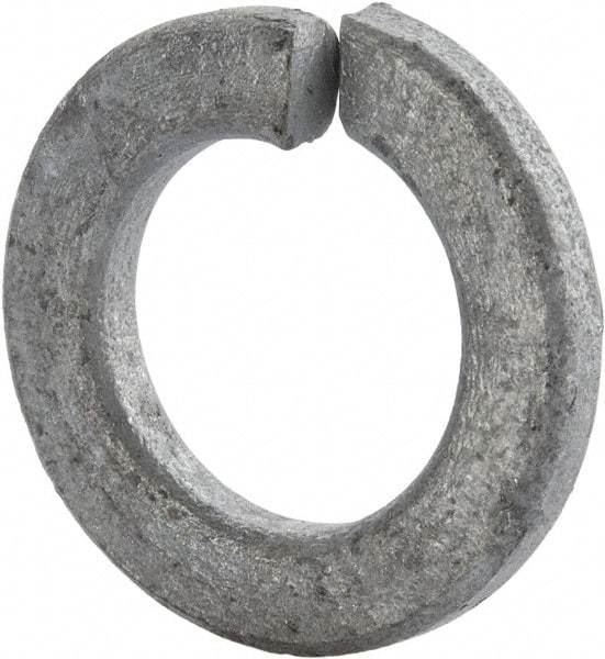 Value Collection - 3/4", 0.636" ID, 0.156" Thick Split Lock Washer - Steel, Hot Dipped Galvanized Finish, 0.636" Min ID, 0.641" Max ID, 1.073" Min OD, 1.079" Max OD - Benchmark Tooling