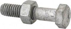 Value Collection - 5/16-18 Thread, 1-1/2" Length Under Head, Steel Hex Head Bolt - Hot Dipped Galvanized Coated, 1/2" Hex, UNC Thread, ANSI/ASME B18.2.2 & ASME B18.2.1, Grade 2 - Benchmark Tooling