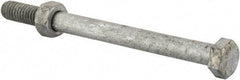 Value Collection - 5/16-18 Thread, 4" Length Under Head, Steel Hex Head Bolt - Hot Dipped Galvanized Coated, 1/2" Hex, UNC Thread, ANSI/ASME B18.2.2 & ASME B18.2.1, Grade 2 - Benchmark Tooling