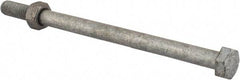 Value Collection - 5/16-18 Thread, 5" Length Under Head, Steel Hex Head Bolt - Hot Dipped Galvanized Coated, 1/2" Hex, UNC Thread, ANSI/ASME B18.2.2 & ASME B18.2.1, Grade 2 - Benchmark Tooling