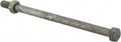 Value Collection - 5/16-18 Thread, 6" Length Under Head, Steel Hex Head Bolt - Hot Dipped Galvanized Coated, 1/2" Hex, UNC Thread, ANSI/ASME B18.2.2 & ASME B18.2.1, Grade 2 - Benchmark Tooling