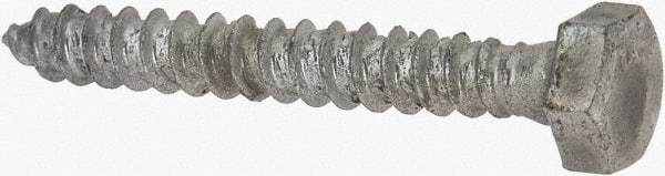 Value Collection - 1/4" Screw, 2" Length Under Head, Steel, Hex Head Lag Screw - Hot Dipped Galvanized, AISI 1006, ASME B18.2.1 Fastner, Grade 1006-1022 - Benchmark Tooling