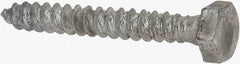 Value Collection - 1/4" Screw, 2" Length Under Head, Steel, Hex Head Lag Screw - Hot Dipped Galvanized, AISI 1006, ASME B18.2.1 Fastner, Grade 1006-1022 - Benchmark Tooling