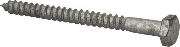 Value Collection - 1/4" Screw, 3" Length Under Head, Steel, Hex Head Lag Screw - Hot Dipped Galvanized, AISI 1006, ASME B18.2.1 Fastner, Grade 1006-1022 - Benchmark Tooling