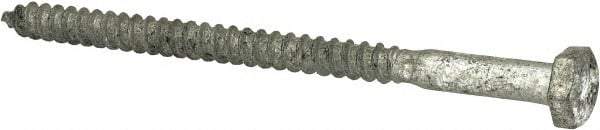 Value Collection - 1/4" Screw, 4" Length Under Head, Steel, Hex Head Lag Screw - Hot Dipped Galvanized, AISI 1006, ASME B18.2.1 Fastner, Grade 1006-1022 - Benchmark Tooling