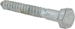 Value Collection - 5/16" Screw, 2-1/2" Length Under Head, Steel, Hex Head Lag Screw - Hot Dipped Galvanized, AISI 1006, ASME B18.2.1 Fastner, Grade 1006-1022 - Benchmark Tooling