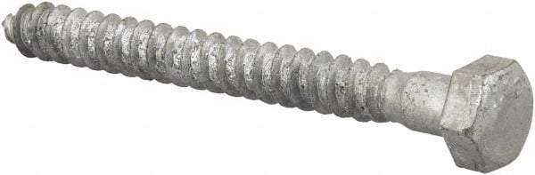 Value Collection - 5/16" Screw, 3" Length Under Head, Steel, Hex Head Lag Screw - Hot Dipped Galvanized, AISI 1006, ASME B18.2.1 Fastner, Grade 1006-1022 - Benchmark Tooling
