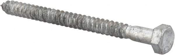 Value Collection - 5/16" Screw, 4" Length Under Head, Steel, Hex Head Lag Screw - Hot Dipped Galvanized, AISI 1006, ASME B18.2.1 Fastner, Grade 1006-1022 - Benchmark Tooling