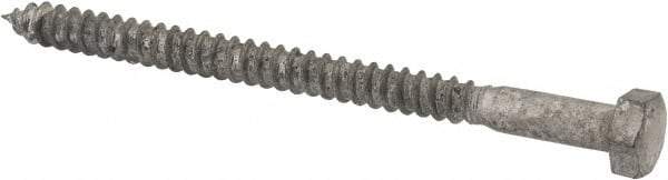 Value Collection - 5/16" Screw, 4-1/2" Length Under Head, Steel, Hex Head Lag Screw - Hot Dipped Galvanized, AISI 1006, ASME B18.2.1 Fastner, Grade 1006-1022 - Benchmark Tooling