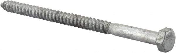 Value Collection - 5/16" Screw, 5" Length Under Head, Steel, Hex Head Lag Screw - Hot Dipped Galvanized, AISI 1006, ASME B18.2.1 Fastner, Grade 1006-1022 - Benchmark Tooling