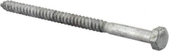 Value Collection - 5/16" Screw, 5" Length Under Head, Steel, Hex Head Lag Screw - Hot Dipped Galvanized, AISI 1006, ASME B18.2.1 Fastner, Grade 1006-1022 - Benchmark Tooling