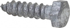 Value Collection - 3/8" Screw, 1-1/2" Length Under Head, Steel, Hex Head Lag Screw - Hot Dipped Galvanized, AISI 1006, ASME B18.2.1 Fastner, Grade 1006-1022 - Benchmark Tooling