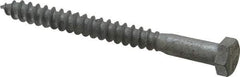 Value Collection - 3/8" Screw, 4" Length Under Head, Steel, Hex Head Lag Screw - Hot Dipped Galvanized, AISI 1006, ASME B18.2.1 Fastner, Grade 1006-1022 - Benchmark Tooling