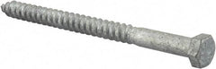 Value Collection - 3/8" Screw, 5" Length Under Head, Steel, Hex Head Lag Screw - Hot Dipped Galvanized, AISI 1006, ASME B18.2.1 Fastner, Grade 1006-1022 - Benchmark Tooling