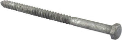 Value Collection - 3/8" Screw, 6" Length Under Head, Steel, Hex Head Lag Screw - Hot Dipped Galvanized, AISI 1006, ASME B18.2.1 Fastner, Grade 1006-1022 - Benchmark Tooling