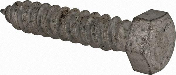 Value Collection - 1/2" Screw, 2-1/2" Length Under Head, Steel, Hex Head Lag Screw - Hot Dipped Galvanized, AISI 1006, ASME B18.2.1 Fastner, Grade 1006-1022 - Benchmark Tooling