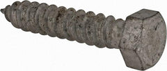 Value Collection - 1/2" Screw, 2-1/2" Length Under Head, Steel, Hex Head Lag Screw - Hot Dipped Galvanized, AISI 1006, ASME B18.2.1 Fastner, Grade 1006-1022 - Benchmark Tooling
