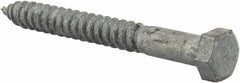 Value Collection - 1/2" Screw, 4-1/2" Length Under Head, Steel, Hex Head Lag Screw - Hot Dipped Galvanized, AISI 1006, ASME B18.2.1 Fastner, Grade 1006-1022 - Benchmark Tooling