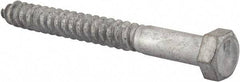 Value Collection - 1/2" Screw, 5" Length Under Head, Steel, Hex Head Lag Screw - Hot Dipped Galvanized, AISI 1006, ASME B18.2.1 Fastner, Grade 1006-1022 - Benchmark Tooling