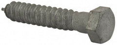 Value Collection - 5/8" Screw, 3-1/2" Length Under Head, Steel, Hex Head Lag Screw - Hot Dipped Galvanized, AISI 1006, ASME B18.2.1 Fastner, Grade 1006-1022 - Benchmark Tooling