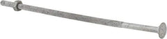 Value Collection - 1/4-20 UNC 8" Length Under Head, Standard Square Neck, Carriage Bolt - 1006-1050 Steel, Galvanized Zinc-Plated Finish - Benchmark Tooling