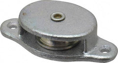 Value Collection - Single Side Side Mount Guidance Pulley - Sheave, 1-1/8 Inch Outside Diameter, Fibrous Rope, 1/4 Inch Diameter, 0.157 Inch to 0.168 Inch Mounting Hole Diameter Malleable Iron, Galvanized Finish - Benchmark Tooling