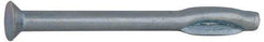 Value Collection - 1/4" Diam, 1/4" Drill, 4" OAL, 1-1/2" Min Embedment Split-Drive Concrete Anchor - Steel, Zinc-Plated Finish, Flat Head - Benchmark Tooling