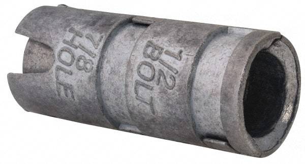 Value Collection - 1/2" Diam, 7/8" Drill, 2-1/16" OAL, Single Expansion Concrete Anchor - Alloy Steel - Benchmark Tooling