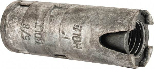 Value Collection - 5/8" Diam, 1" Drill, 2-5/8" OAL, Single Expansion Concrete Anchor - Alloy Steel - Benchmark Tooling