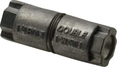 Value Collection - 1/4" Diam, 1/2" Drill, 1" OAL, Double Expansion Concrete Anchor - Zinc - Benchmark Tooling