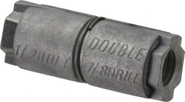 Value Collection - 1/2" Diam, 7/8" Drill, 2" OAL, 1" Min Embedment Double Expansion Concrete Anchor - Zinc - Benchmark Tooling