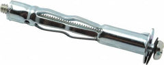 Value Collection - #10 to 24 Screw, 3/16" Diam, 2-1/2" Long, 3/4 to 1-3/16" Thick, Sleeve Drywall & Hollow Wall Anchor - 3/16" Drill, Zinc Plated, Steel, Use in Drywall - Benchmark Tooling