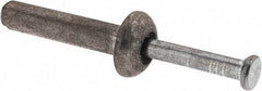 Value Collection - 3/16" Diam, 3/16" Drill, 7/8" OAL, 2-3/4" Min Embedment Hammer Drive Concrete Anchor - Zamac Alloy, Zinc-Plated Finish, Mushroom Head - Benchmark Tooling